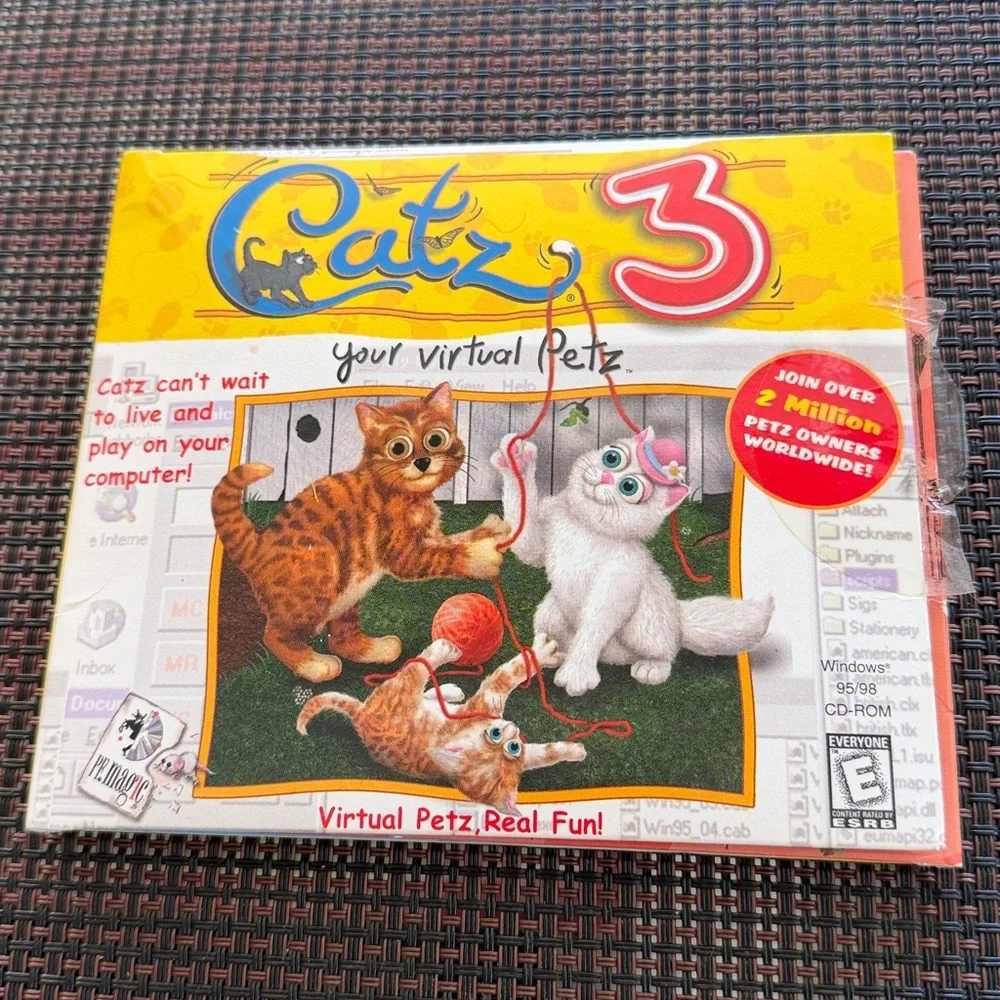 1998 Catz3, The Learning Company, CD ROM , Virtual Pets